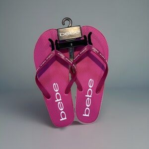 NEW Bebe Fuchsia Sandals with Logo